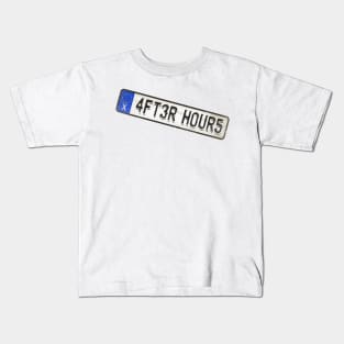 After Hours - License Plate Kids T-Shirt